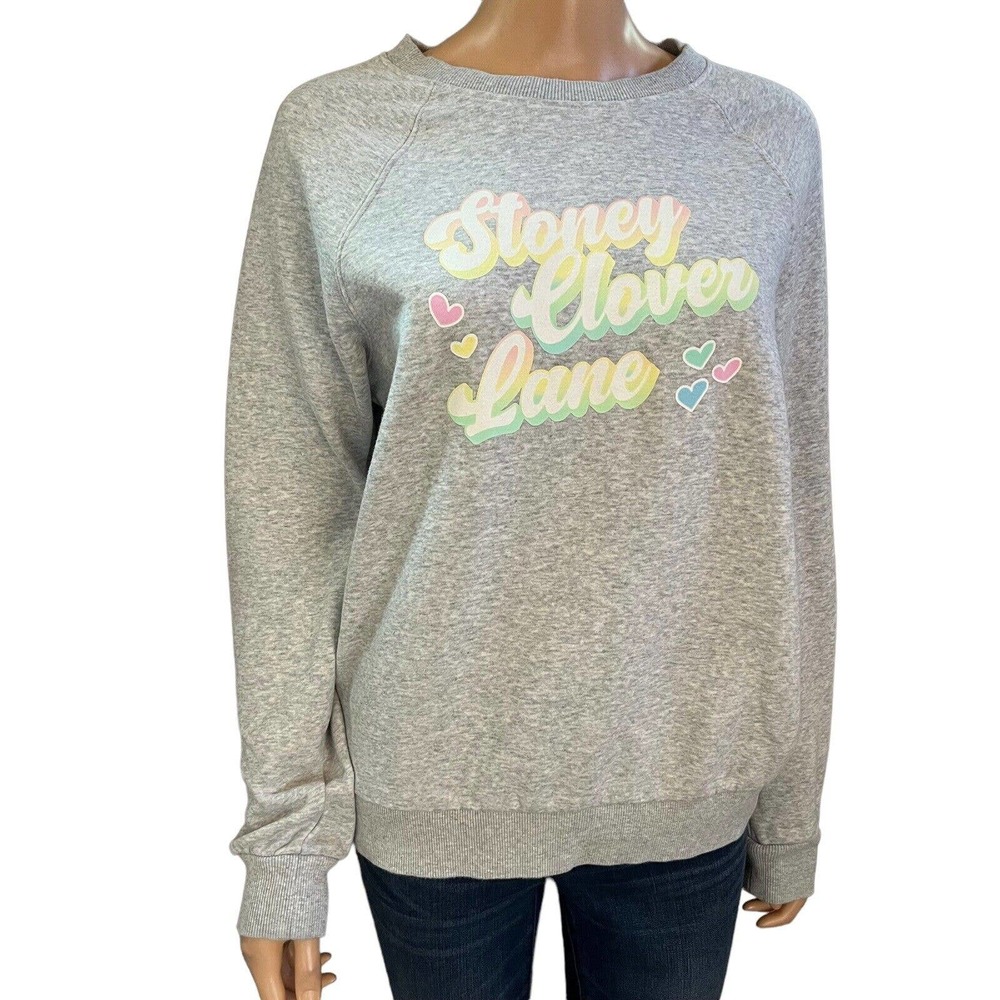 Stoney Clover Lane x Target Pullover Sweatshirt Heart Print Logo